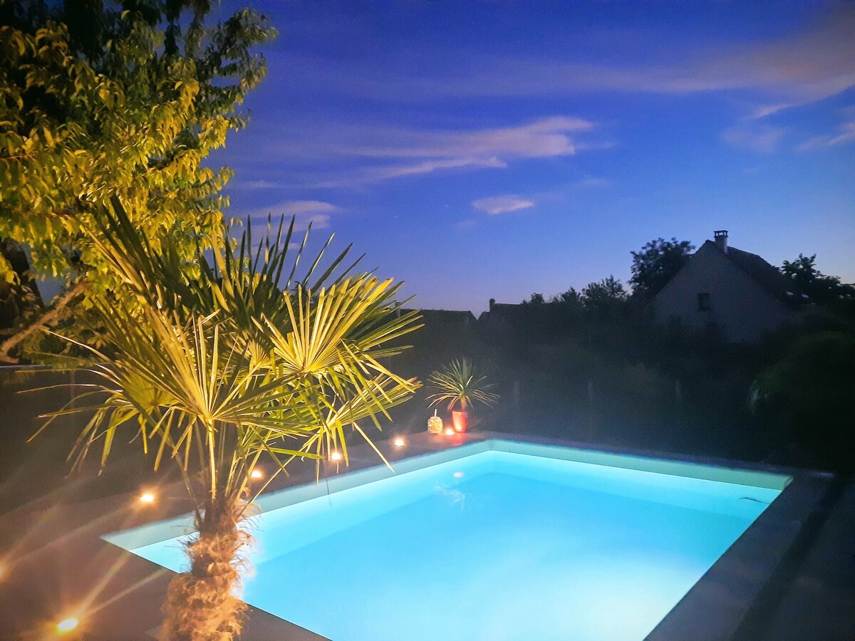 Maison avec jardin et piscine