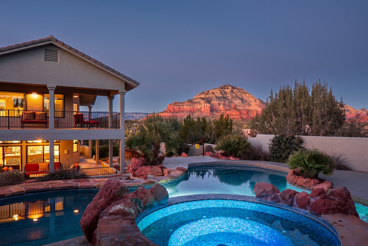 Luxury 5-Br Home with Pool, Spa & Panoramic Views