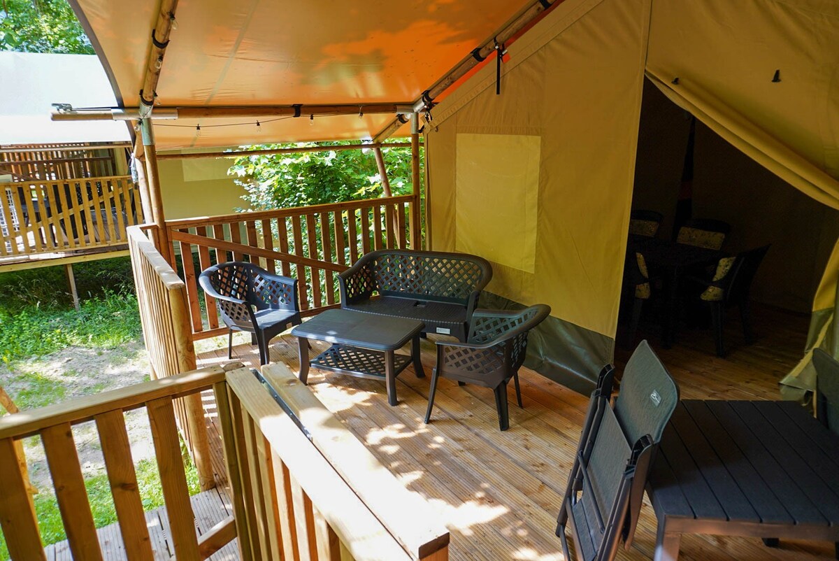 Camping Pittoresque - Safari tent 5p toilet