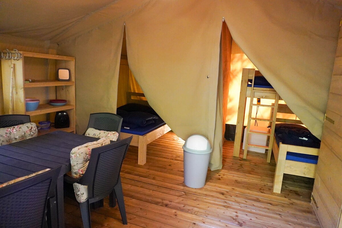 Camping Pittoresque - Safari tent 5p toilet