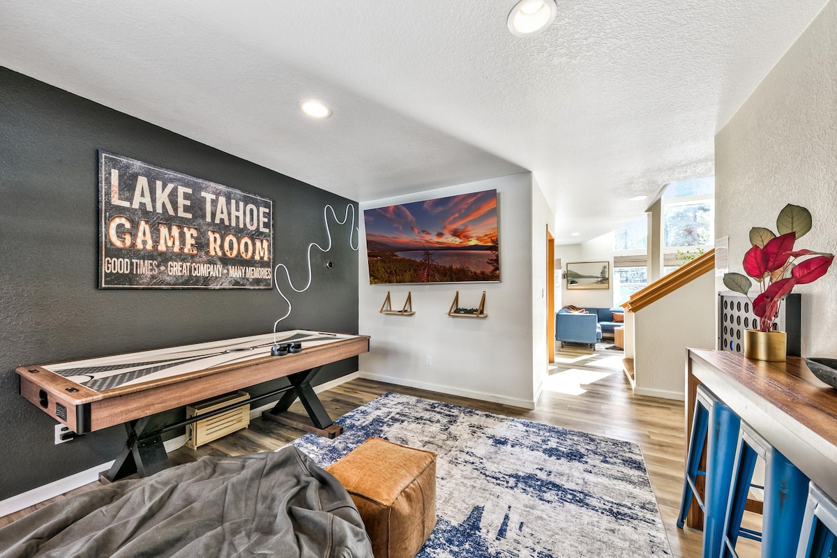 *New* King Bed Lake Tahoe Home with Game Room