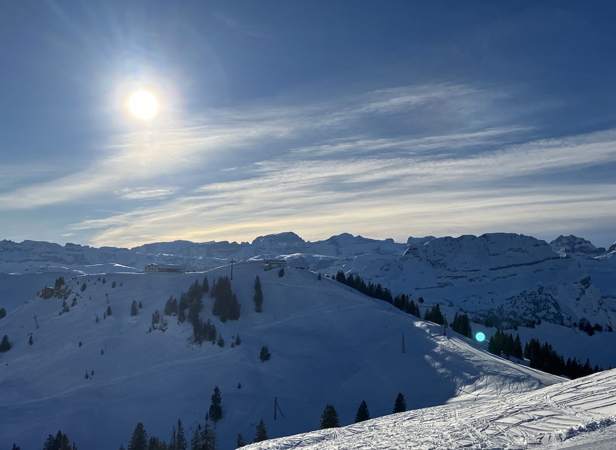 Wohnung mit schönem See- und Bergblick