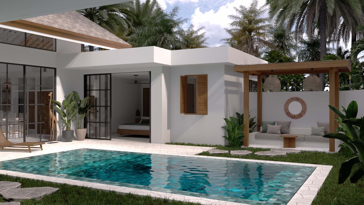 Family 3 bedroom villa with pool