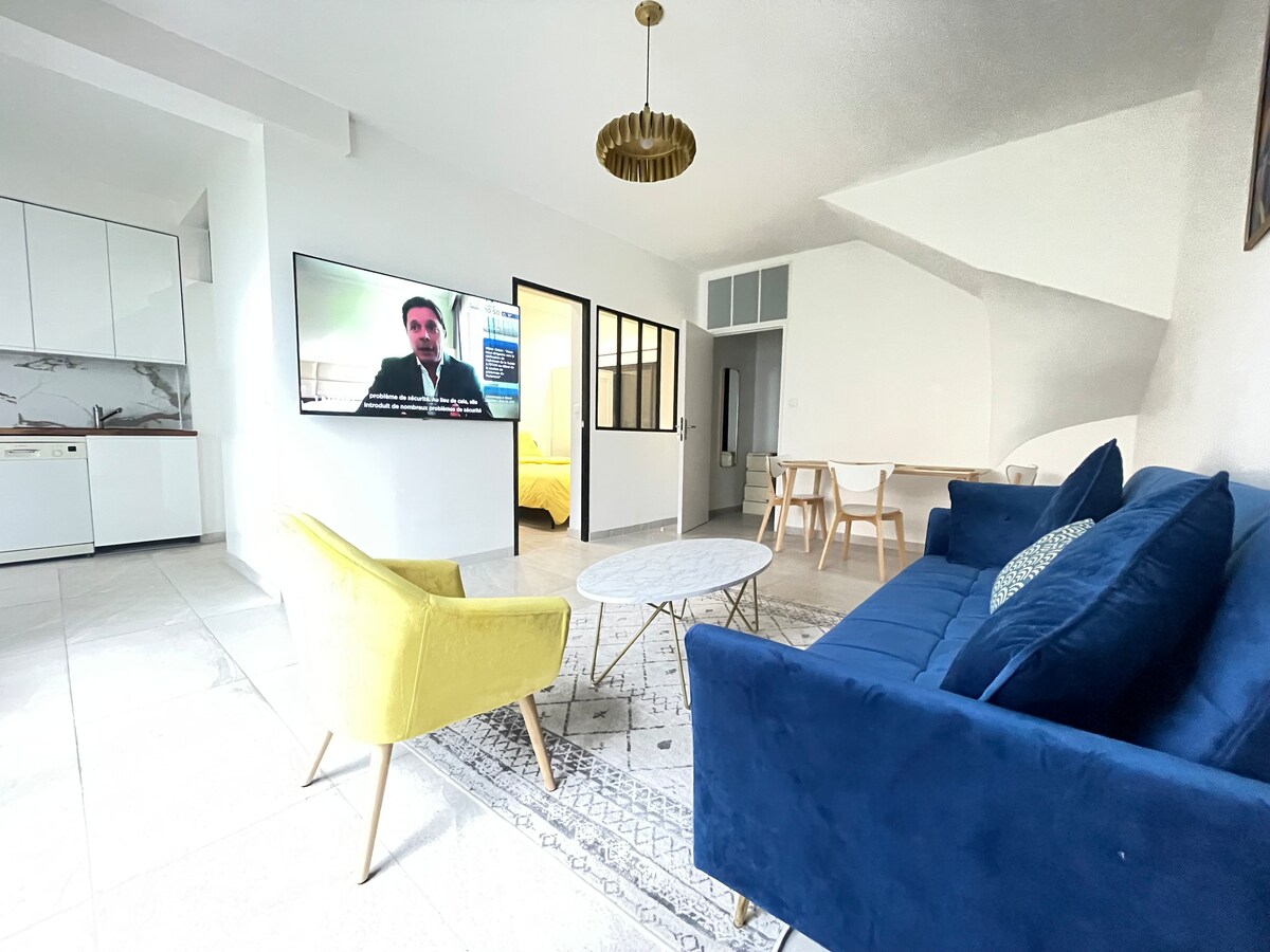 Cosy logement avec jardin privé proche Tour Effiel