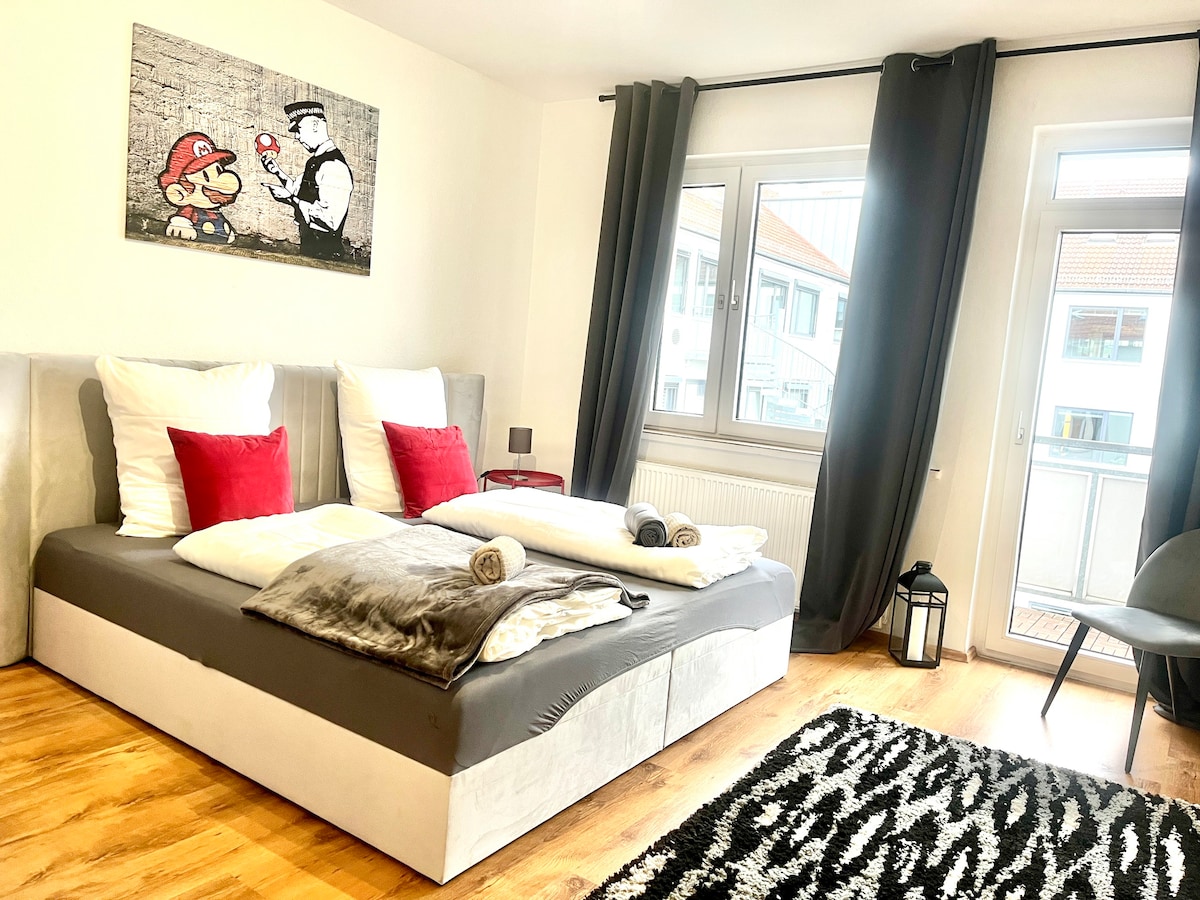 Banksy Apartment | Art & Fun | 2 Balkone |6 Betten