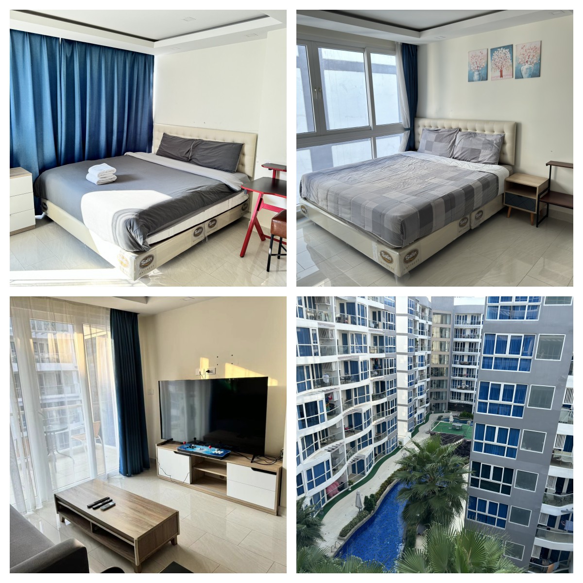 Pattaya Grand Avenue 2bedroom  poolview  65inchTv