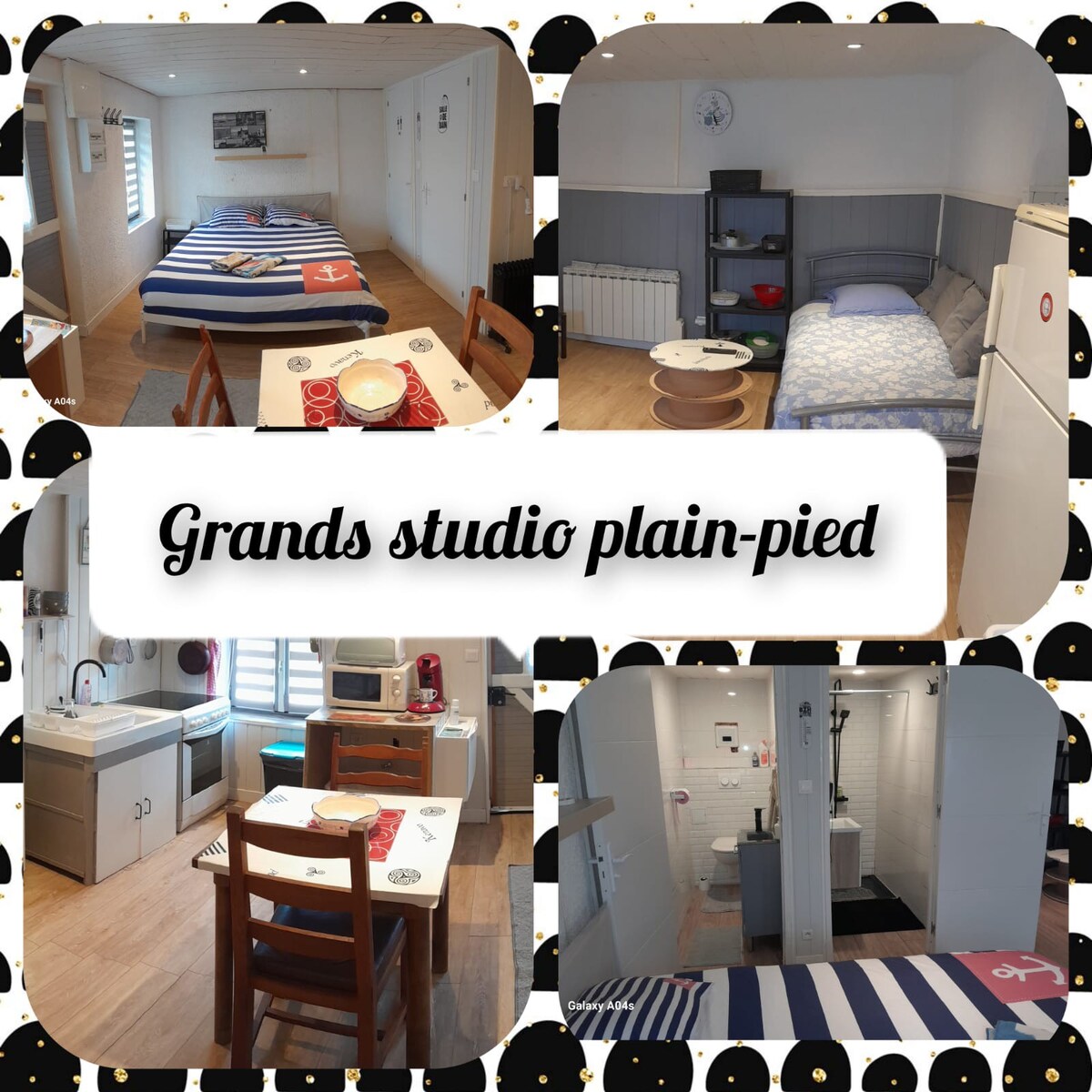 Grand studio atypique plain-pied