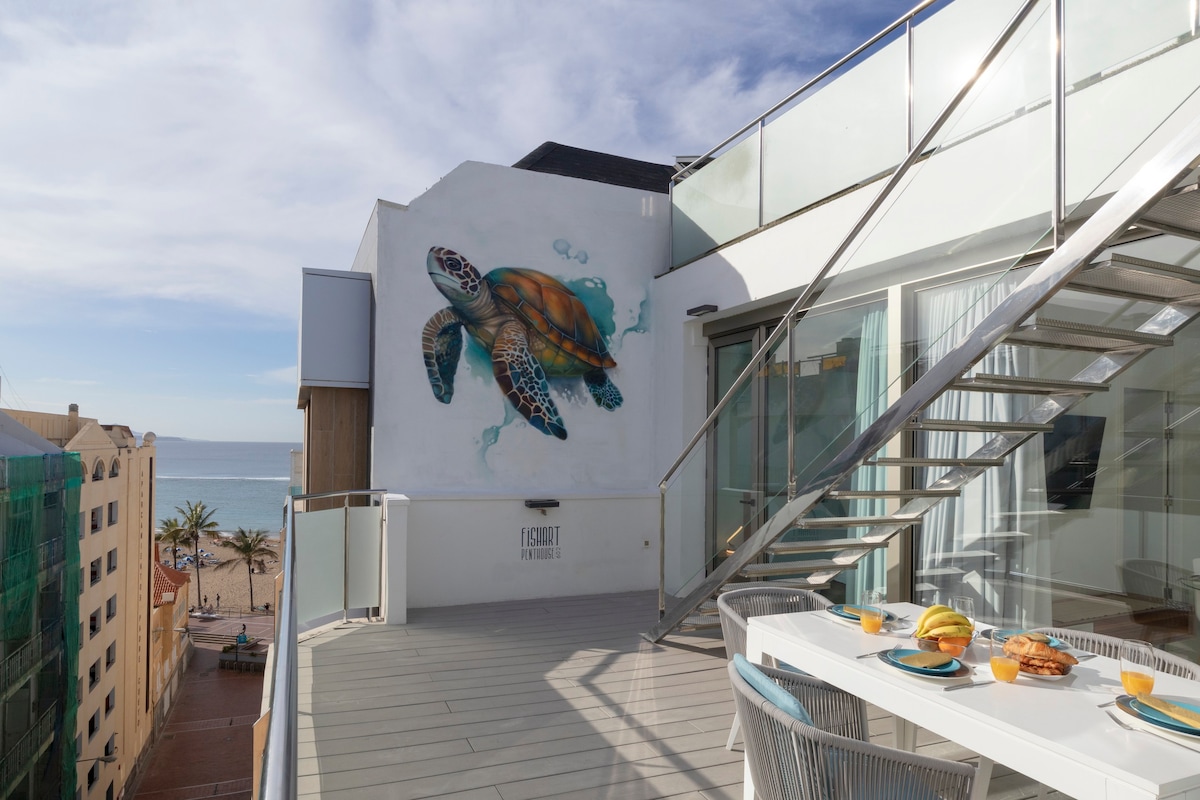 Luxurious two-story penthouse 602 - Las Canteras