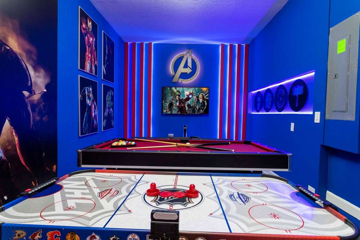 New 6BD, Themed, Game Room, Close to Disney (2664)