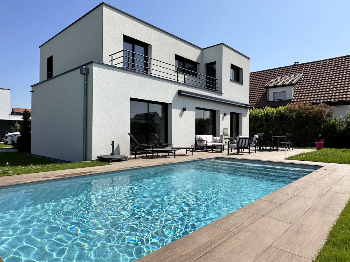 Belle maison avec piscine à 10 min de Colmar