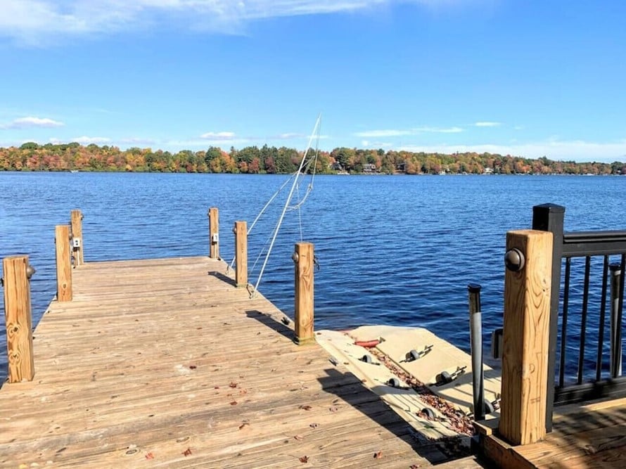 Lakefront Home with Private Dock and Private Beach