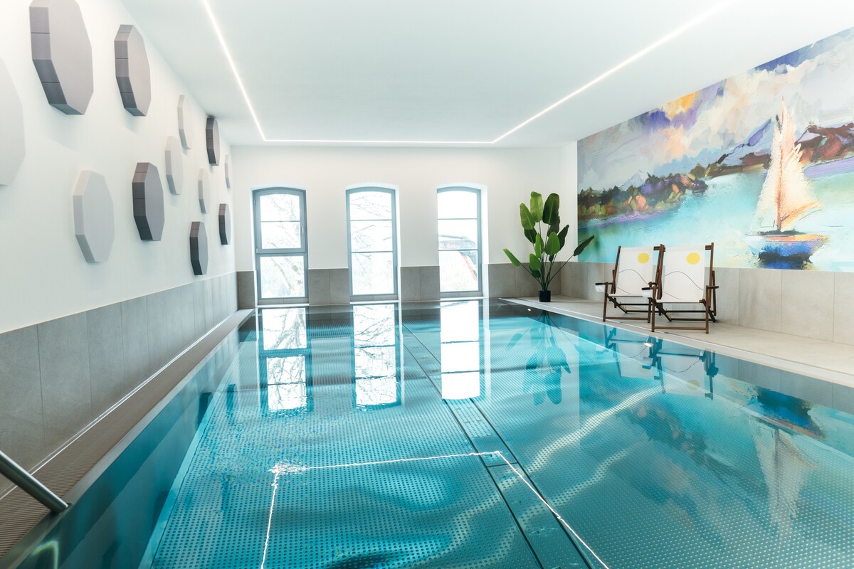 Heimatel: 110m² Luxus Penthouse mit Pool im Allgäu