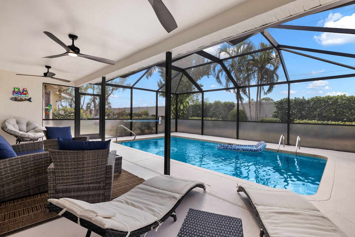 Private Heated Pool, 7 minutes to the beach