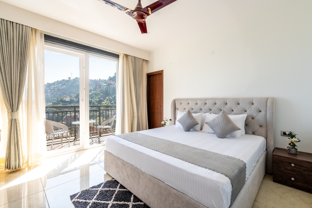 Cliff Crest 2BHK Luxe Apartment with Mountain View