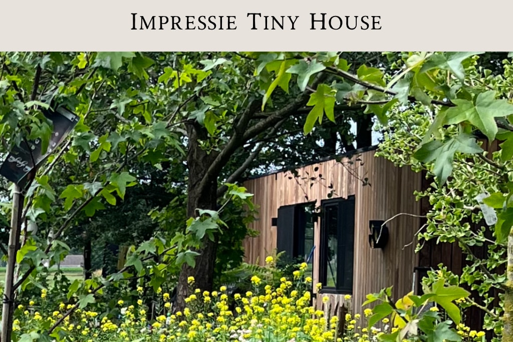 Tiny house & privé wellness tuin