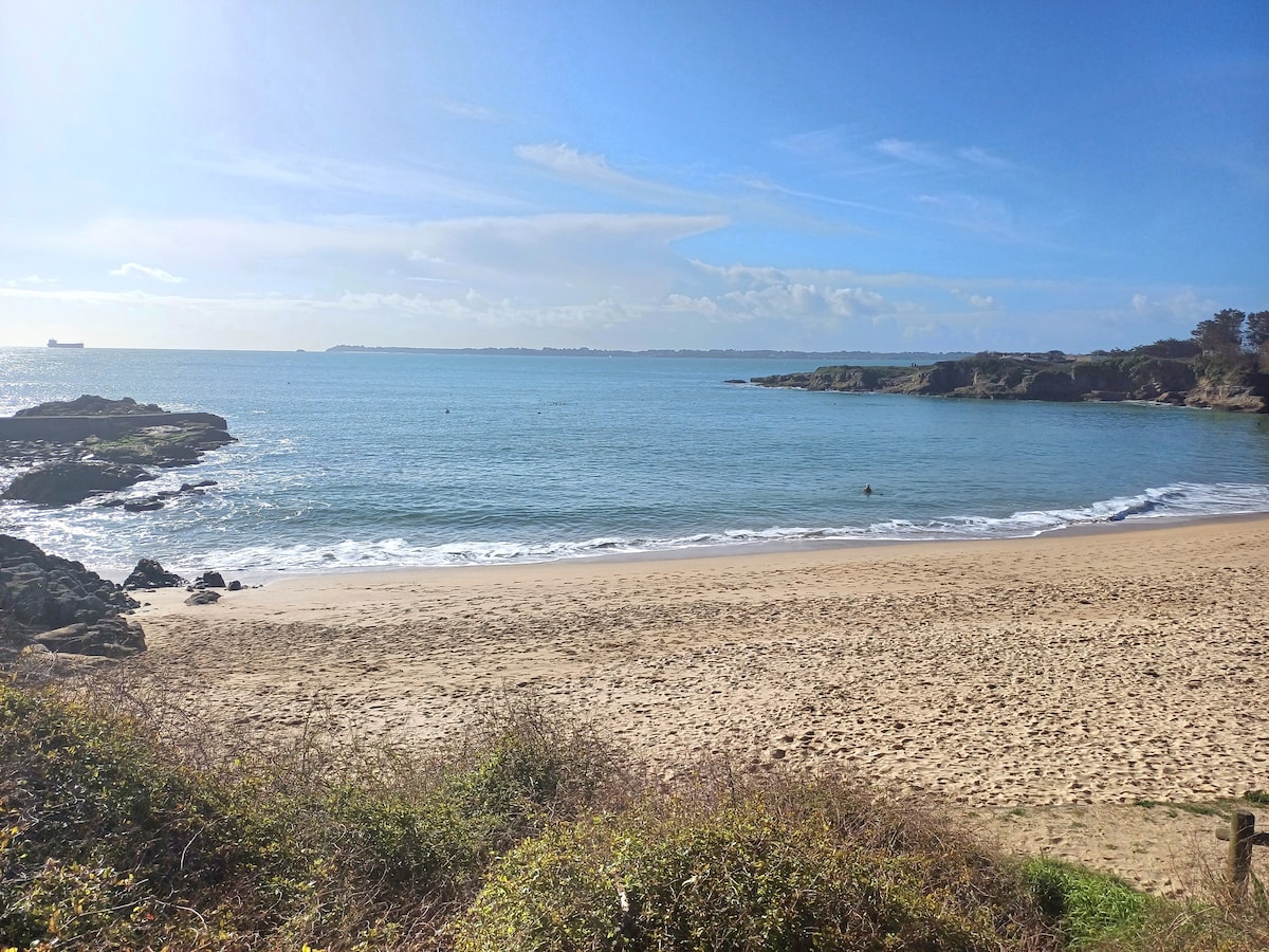 Lomener : maison plage à pied. Surfs et paddles