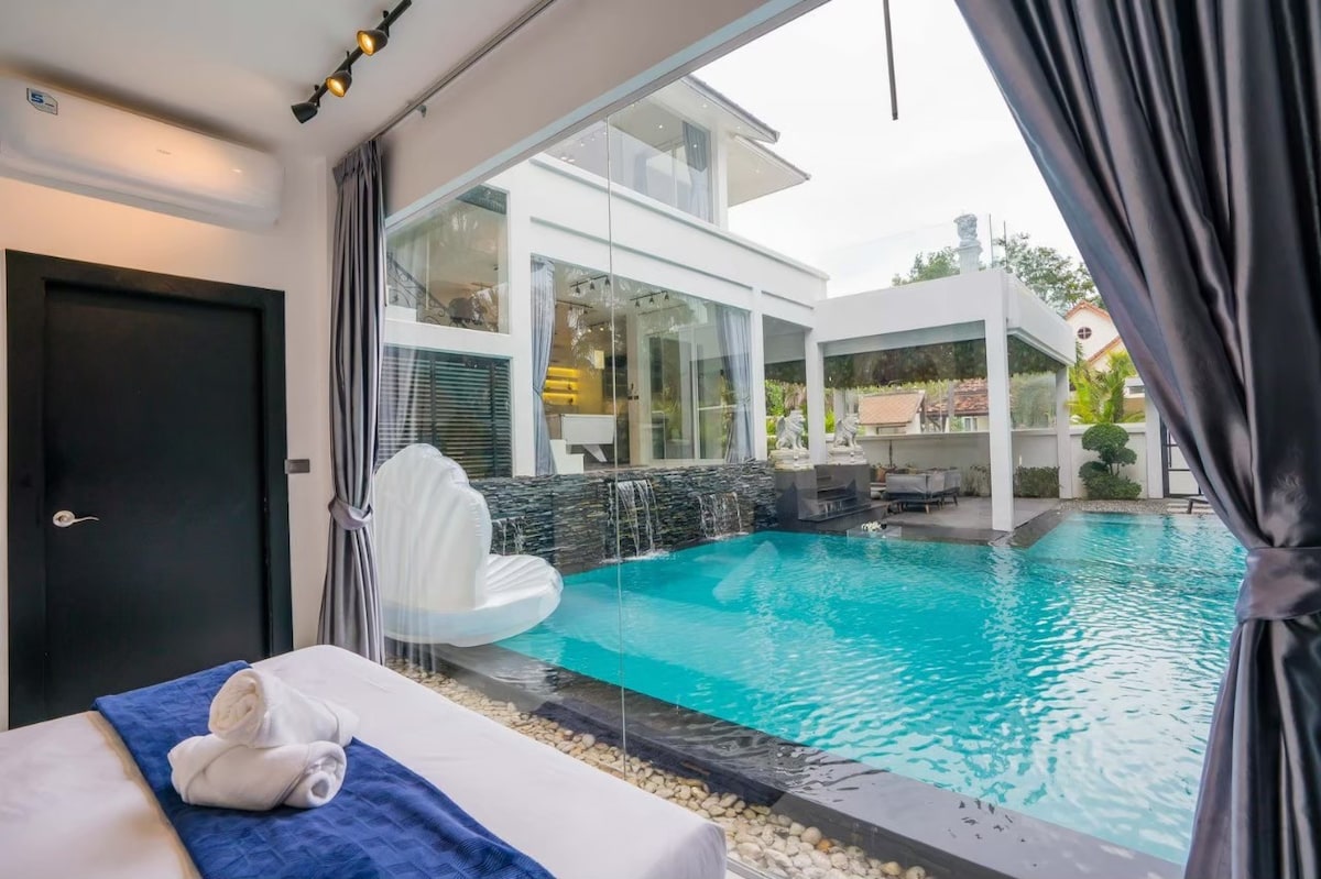 Private Pool villa Pattaya 5mins Beach 7BR 10Beds