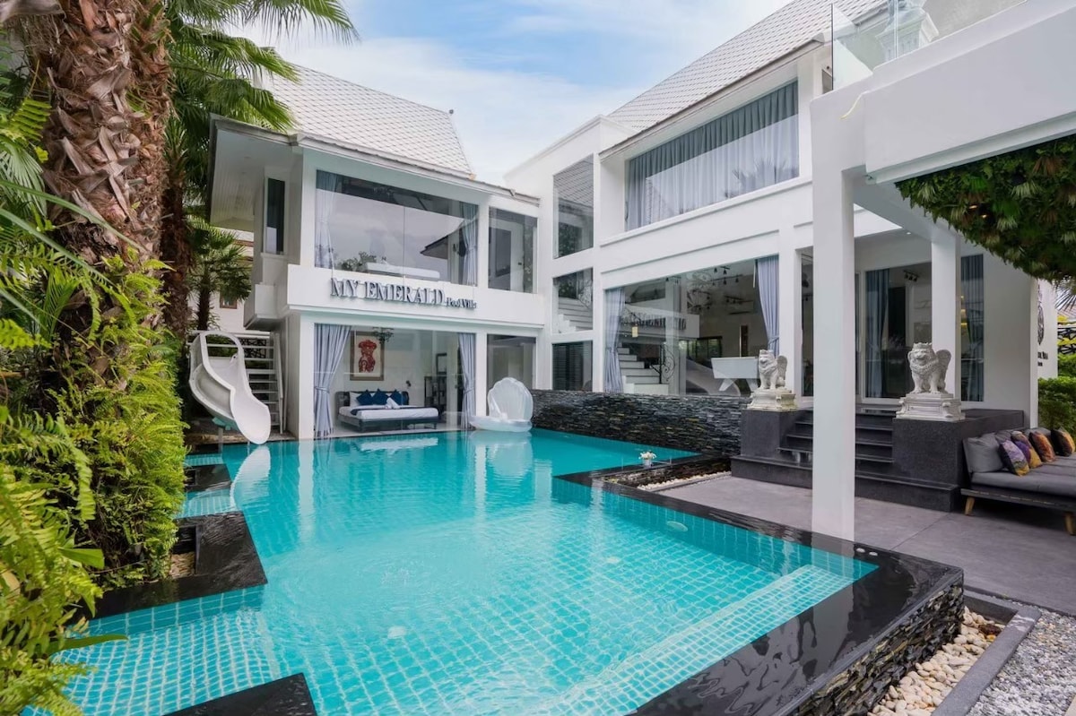 Private Pool villa Pattaya 5mins Beach 7BR 10Beds