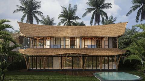 Maya House 2bds Pool Bamboo House Jungle View