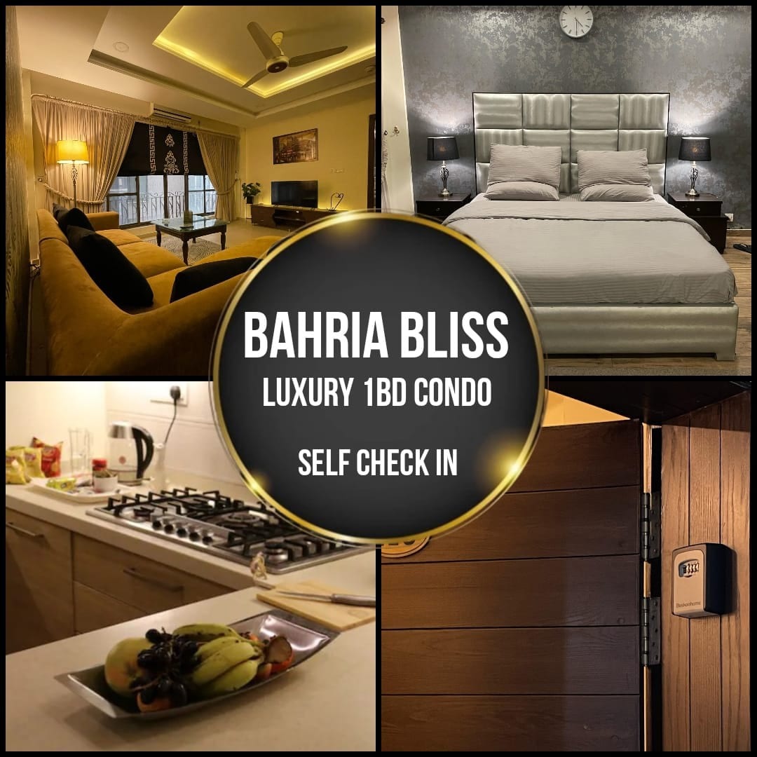 Bahria Bliss: Cozy 1BD Gem, Ambient Retreat