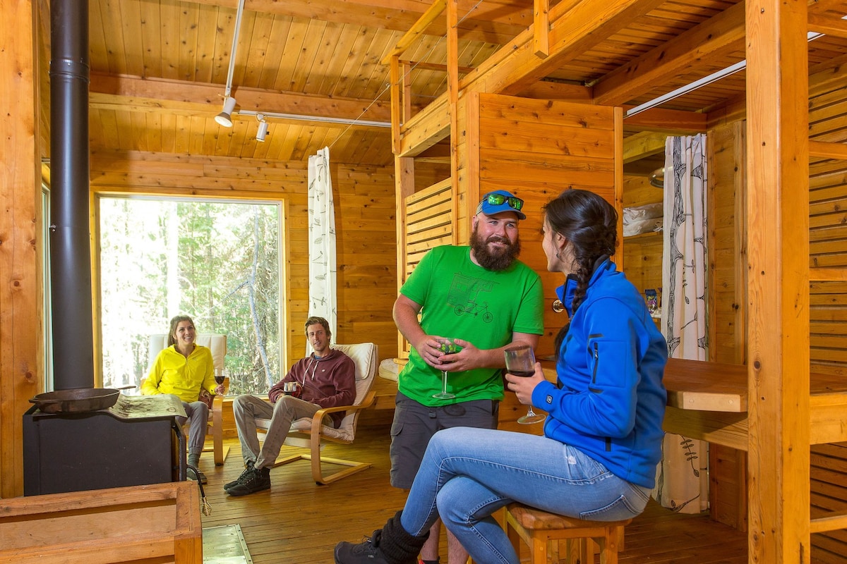 Wooden cabin North of Québec experience