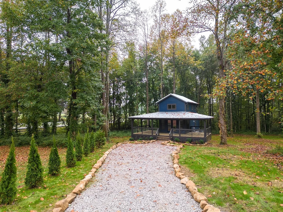 Blue Cabin on the Bluff