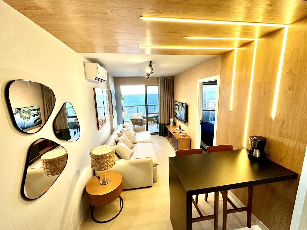 Apartamento Frente Mar no Edf Beach Class - Ondina
