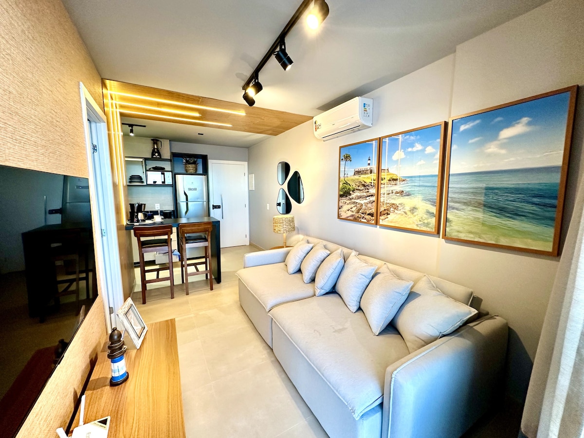 Apartamento Frente Mar no Edf Beach Class - Ondina