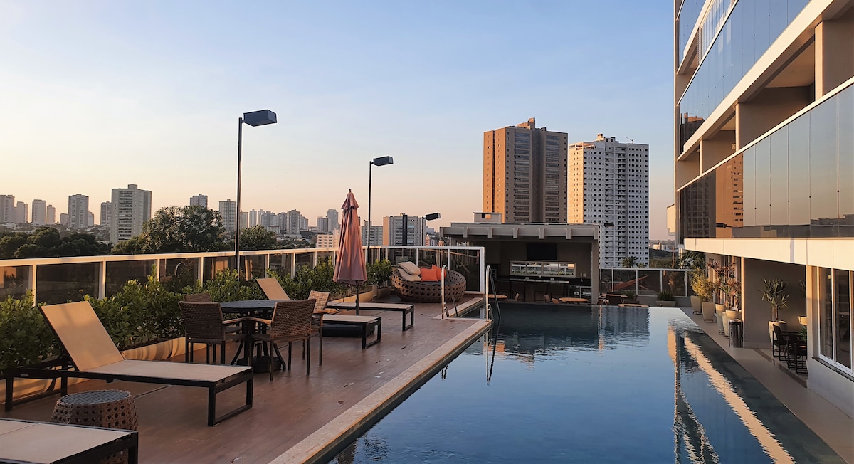 Loft com vista panorâmica.