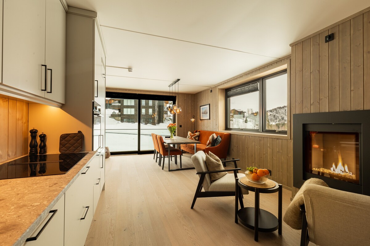 Ski in / Ski out - Ny leilighet - midt i Hemsedal