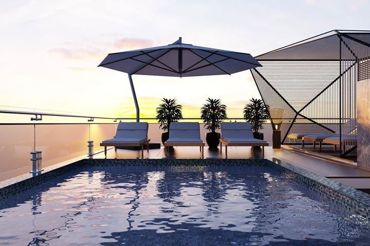 豪华城市景观客房-四星级酒店-屋顶泳池