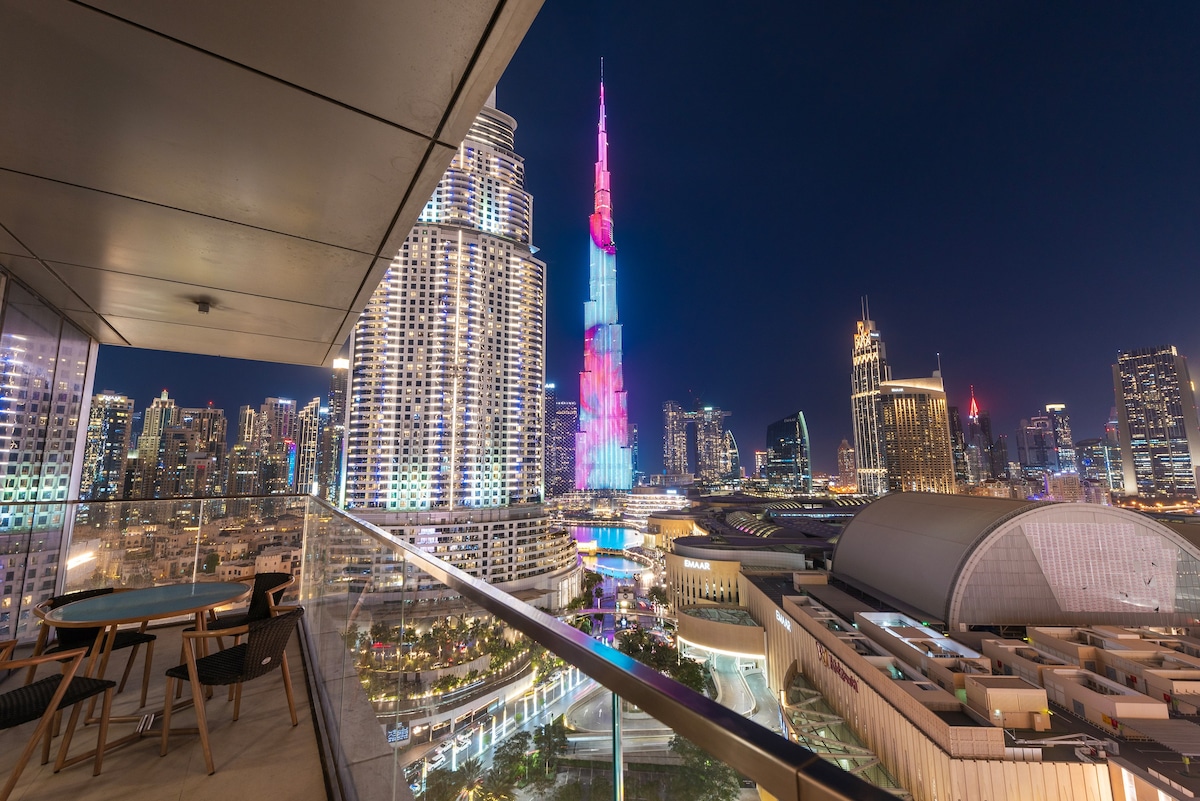 世界一流| 2间卧室|哈利法塔（ Burj Khalifa ）景观