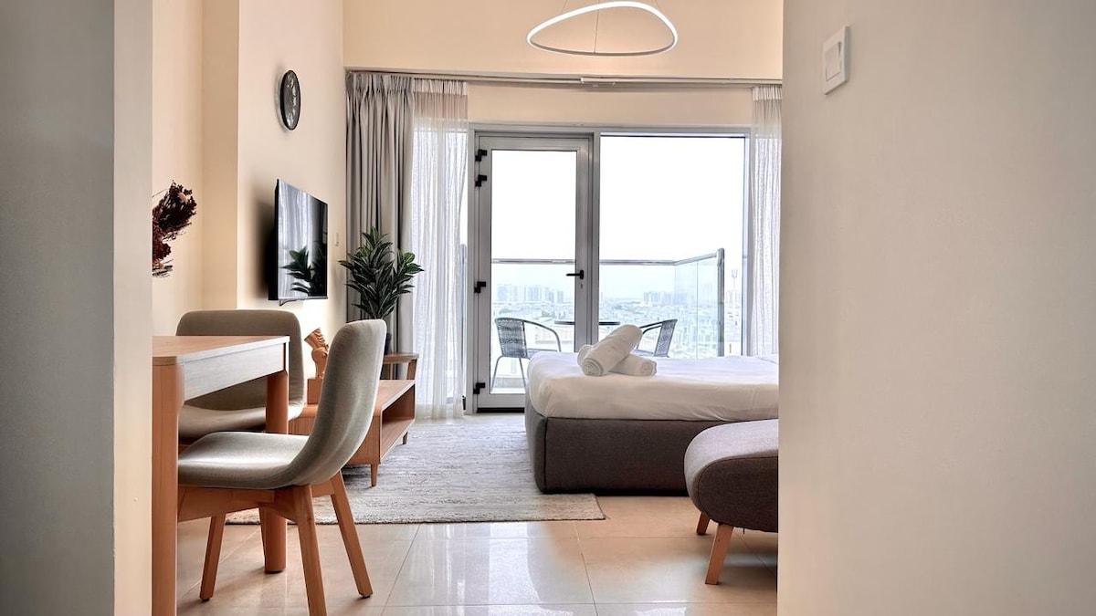 优雅的1卧室，位于Samia Azizi的单间公寓