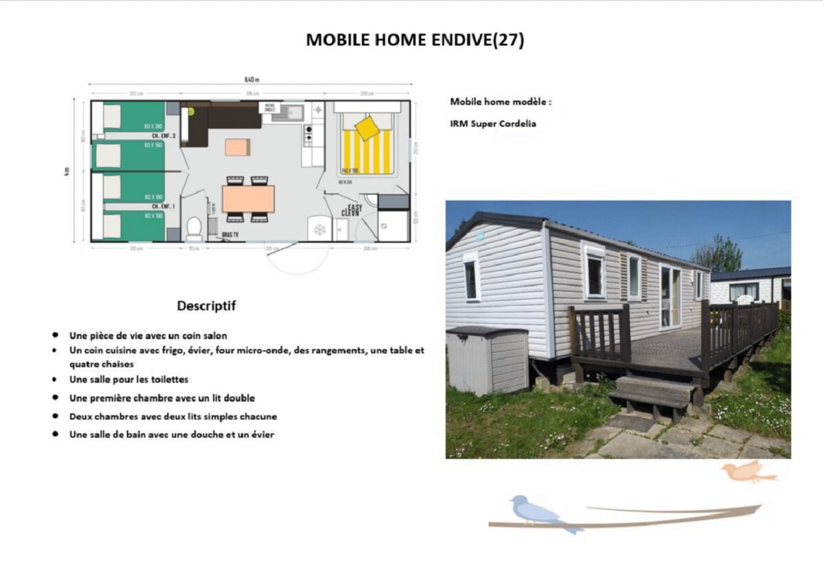 Camping La Tentation Mobil Home Endive