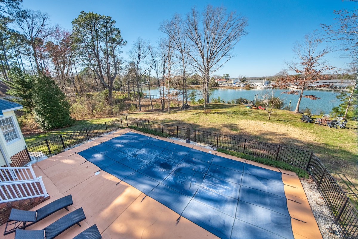 Waterfront Retreat with Pool