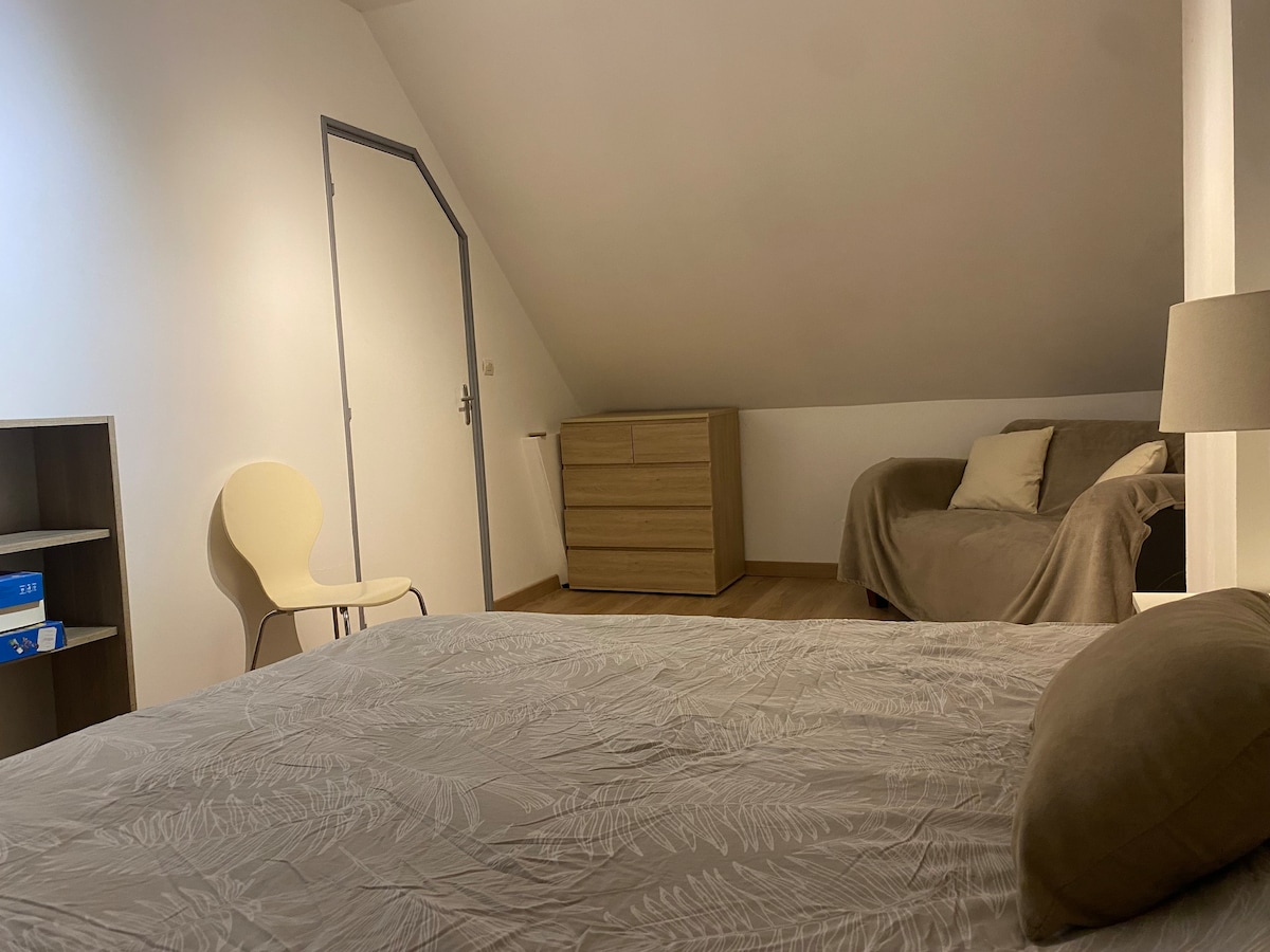 Chambre privée, au calme