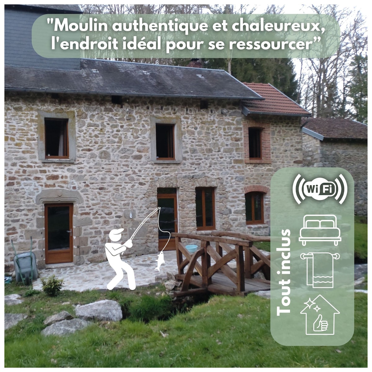 Authentique moulin tout inclus-Moulinde Lavaugarde