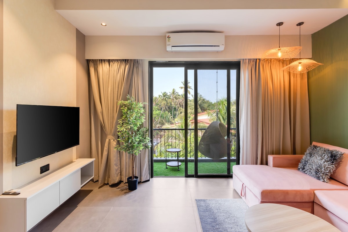 Sereno by Limestays 1 bhk near Baga