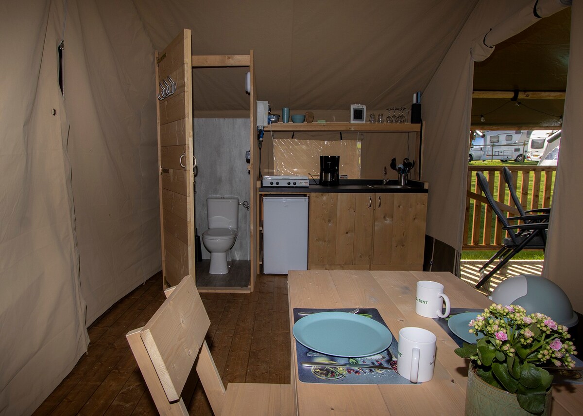 Camping Catsop - Safari tent 4p with toilet