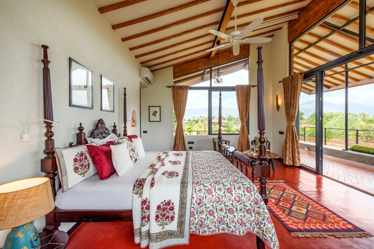 Luxe pool cottages with Tuscan vibes,  Mulshi Lake