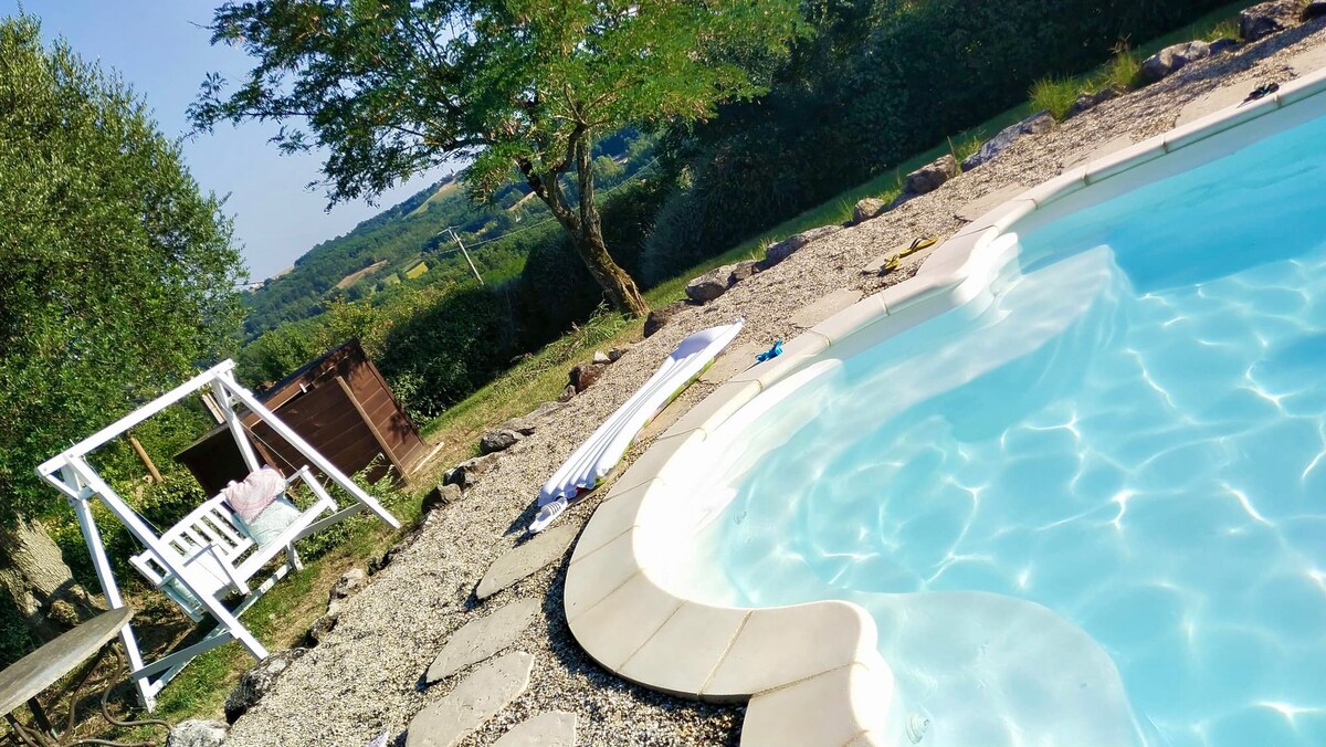 Maison de campagne, avec piscine