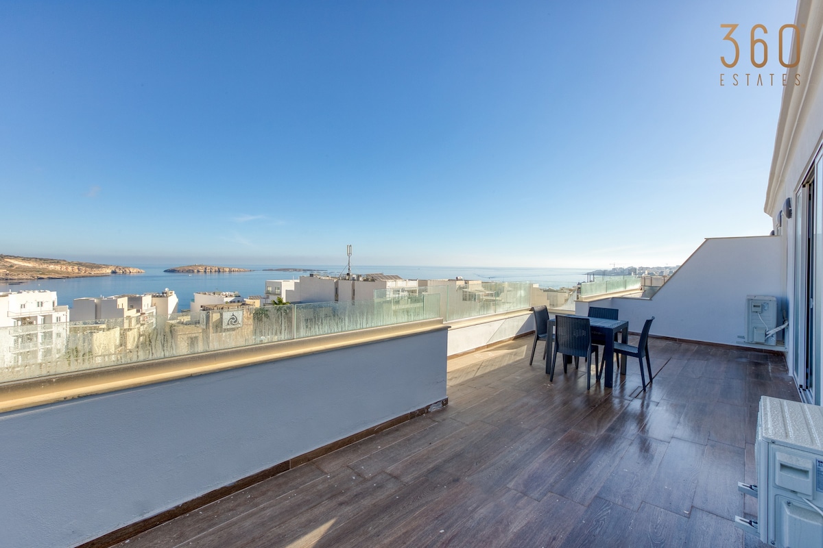 One of a kind 4BR penthouse with terrace & views