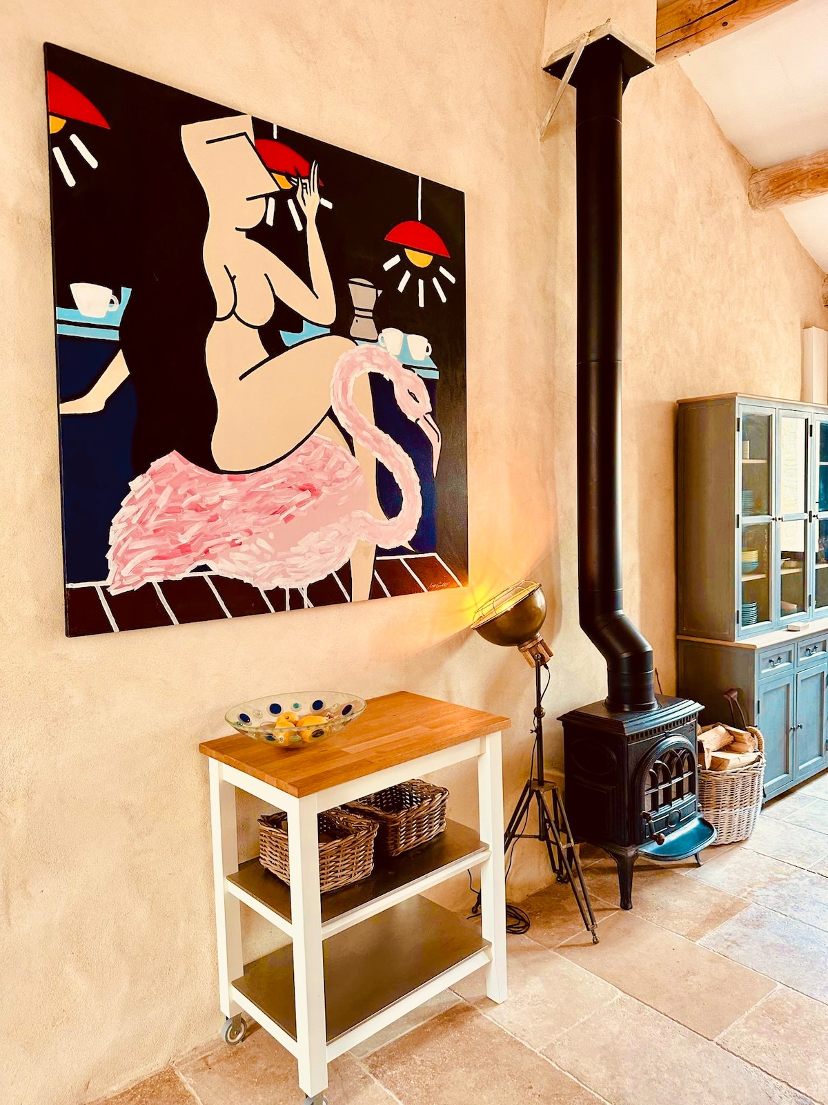 Renovated stone house near Uzes