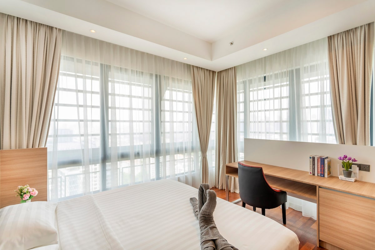 吉隆坡城中城景观单卧室套房@吉隆坡格伦伊格尔斯# NVN131