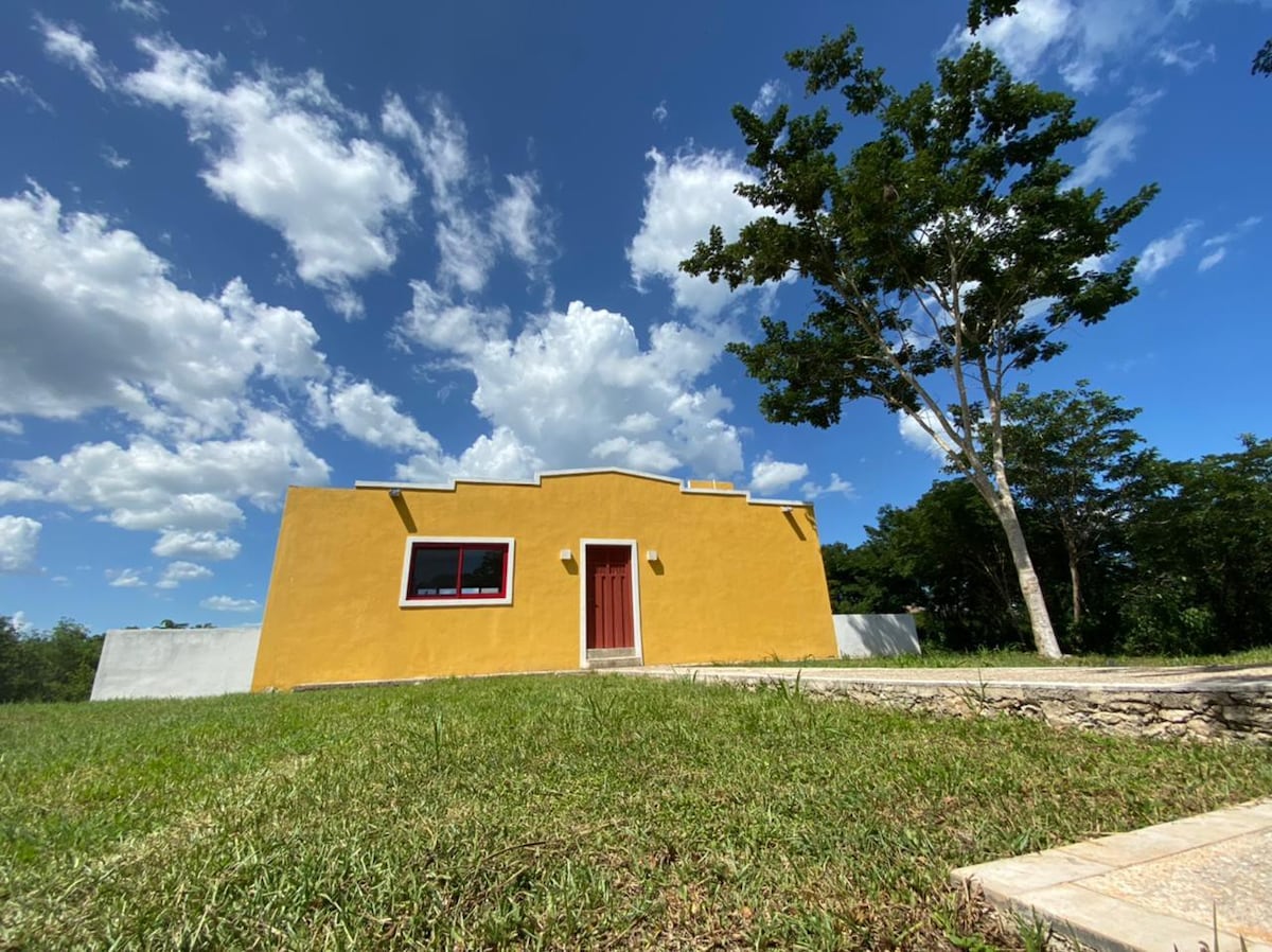 Casita en hacienda Kankabal a 20 minutos de Izamal