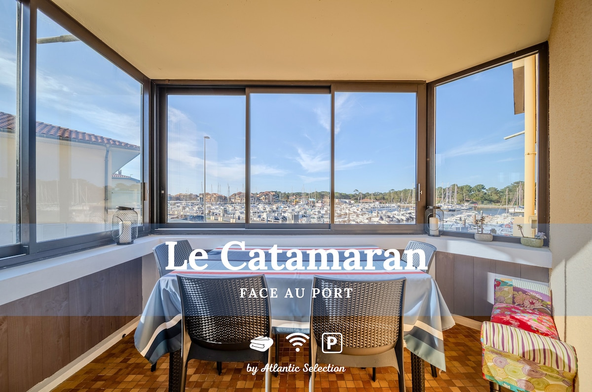 Le Catamaran - Vue Port de Capbreton - Parking