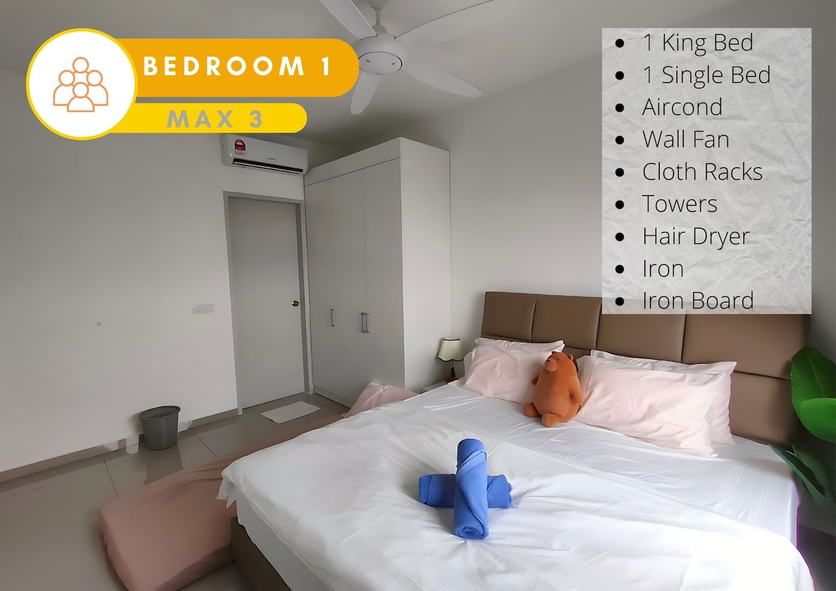 3R2B Cozy Homes|6 min to Quayside|9 Pax|2 Parking