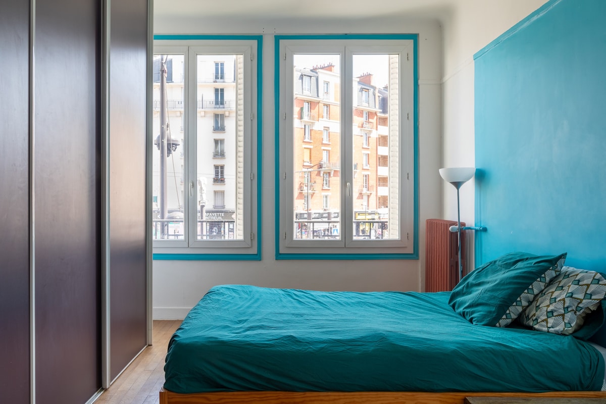 Chic & Vibrant 1BD Apartment—Porte de Montreuil