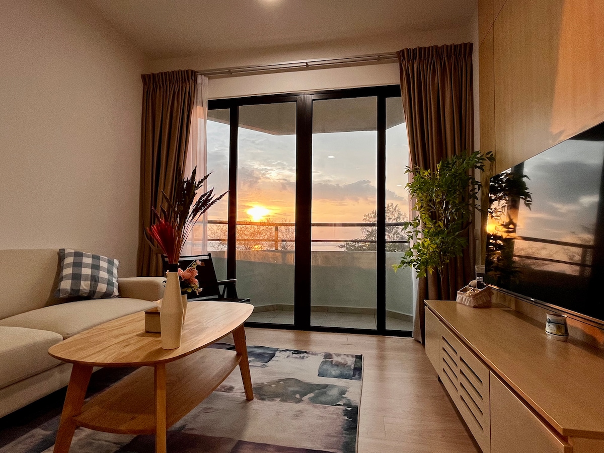 【NETFLIX】【Stunning Seaview】Spacious-2-Rooms-Melaka