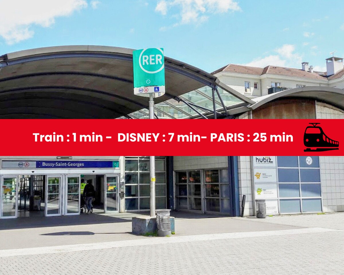 The Mendès Disney 9min –Train 1min PARIS + Terrace